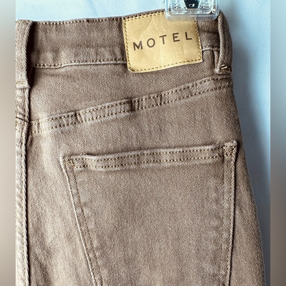 Motel Rocks XS Straight Leg Jeans Rich Brown - Picture 5 of 7
